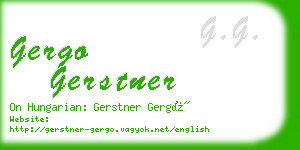 gergo gerstner business card